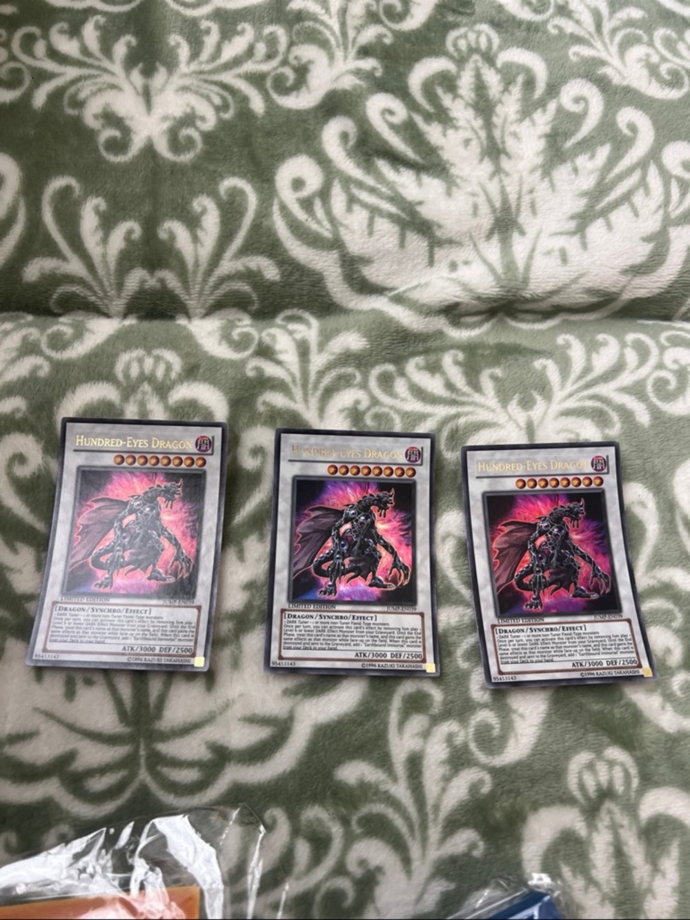 Yugioh Hundred-Eyes Dragon JUMP-EN039 Shonen Jump Magazine Promo Card 3 Ct